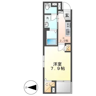 ミライア【3階】の間取り