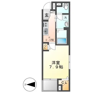 ミライア【4階】の間取り