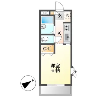 エスポワール【201号室】の間取り