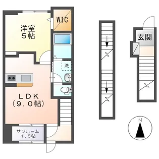 ディリジェントエイト【3階】の間取り