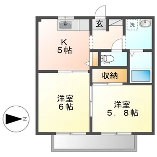 ディアスマーサ【2階】の間取り