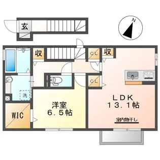 岡山県総社市真壁【アパート】の間取り
