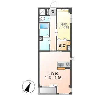 岡山県倉敷市松島【マンション】の間取り