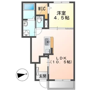 岡山県倉敷市老松町1丁目【アパート】の間取り