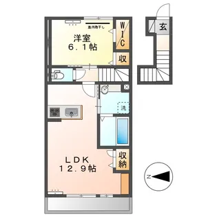 メゾン ボヌール【2階】の間取り