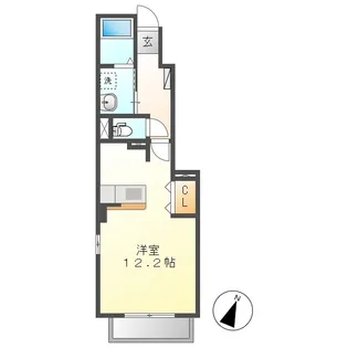 ソレイユ【103号室】の間取り