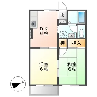 桜コーポ【2階】の間取り