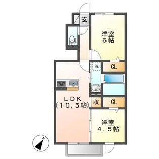 プラントC【1階】の間取り