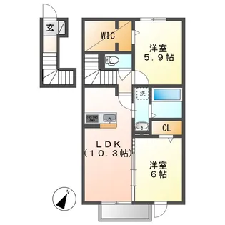 プラントC【2階】の間取り