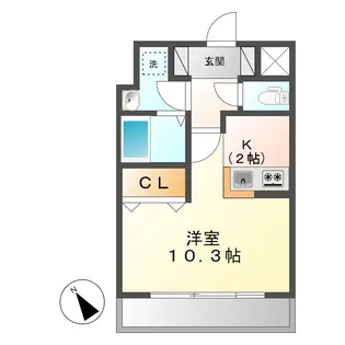 岡山県倉敷市幸町【マンション】の間取り