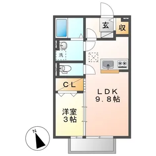 セブンⅡ【103号室】の間取り