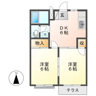 エルディムシャルマンC【2階】の間取り