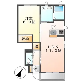 フォルテC【1階】の間取り