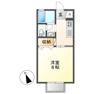 メゾンエトワール【203号室】の間取り