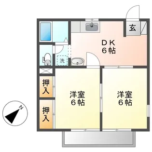 グリーンハウスおがわ【2階】の間取り