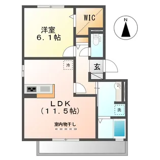 メゾン・ド・シュクル【2階】の間取り
