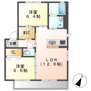 リッツガーデン【1階】の間取り