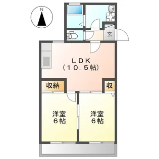 メメント・モリ(西)【1階】の間取り