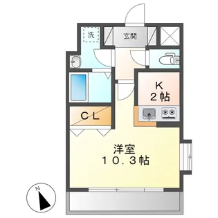 サンパレス幸町【2階】の間取り