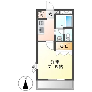 グリーンパレスⅢ【1階】の間取り