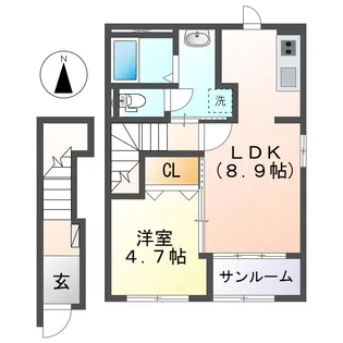 ルシエル18【2階】の間取り
