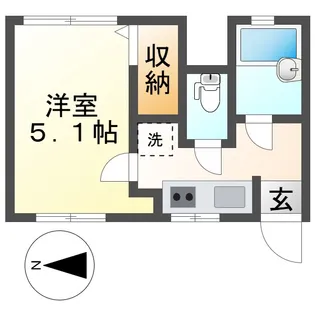 ブル・マリーノ【103号室】の間取り