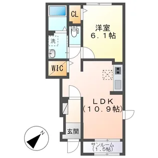 スペランツァⅡ【1階】の間取り