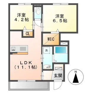 ディアコート【1階】の間取り