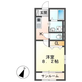 ハウルノア【1階】の間取り