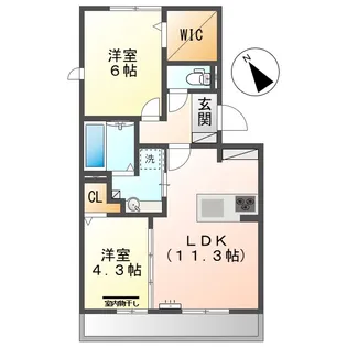 コートダジュール【307号室】の間取り