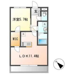クレモンポイントA【1階】の間取り