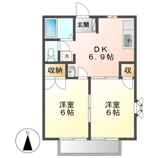 ニューシティともえⅢ【101号室】の間取り