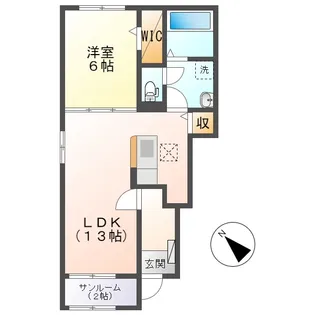トレゾール ドミールⅡ【101号室】の間取り