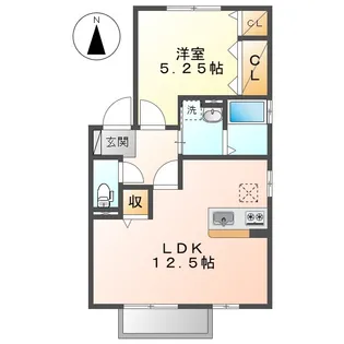 アセーボ【101号室】の間取り