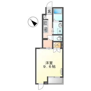 ハイバード【1階】の間取り