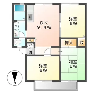 サンビレッジ児島G【2階】の間取り
