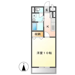 マチェール【1階】の間取り