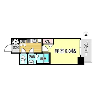 フォーリアライズ天王寺ヴァロール【12階】の間取り