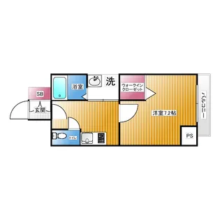 セオリー大阪ルチア【2階】の間取り