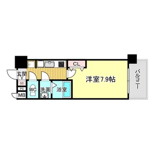 セオリー天王寺南DOOR【7階】の間取り
