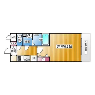 エスリード梅田グランノース【8階】の間取り