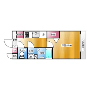 ポルト・ボヌール梅田WEST【10階】の間取り