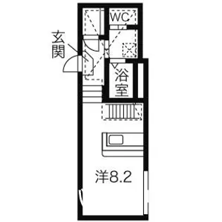 1Rの間取り画像