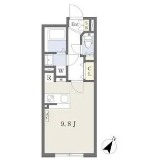 WELLCOURT NAKAMURA-KOUEN【4階】の間取り