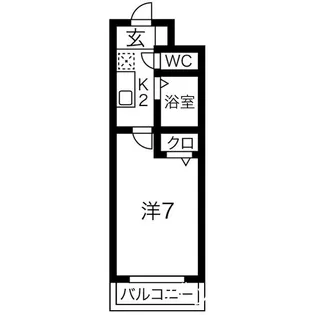 プラスパ—森末【1階】の間取り