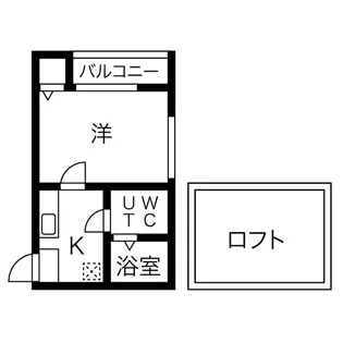 1Kの間取り画像
