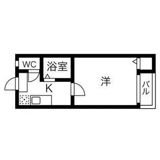 1Kの間取り画像