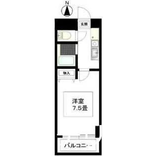 1Kの間取り画像