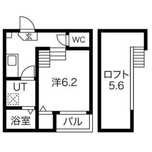 1Kの間取り画像