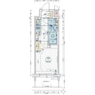 エステムコート名古屋グロース【9階】の間取り